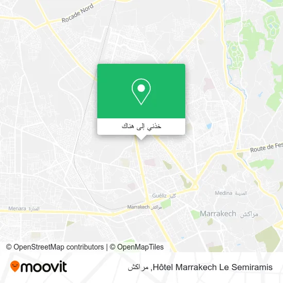 خريطة Hôtel Marrakech Le Semiramis