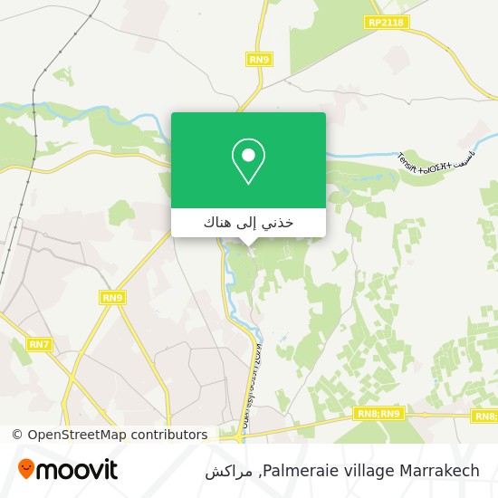 خريطة Palmeraie village Marrakech