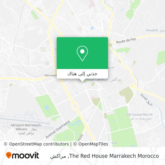 خريطة The Red House Marrakech Morocco