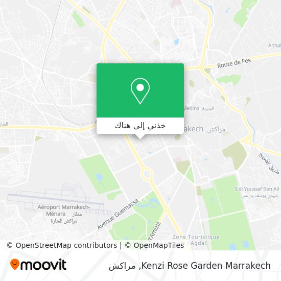 خريطة Kenzi Rose Garden Marrakech