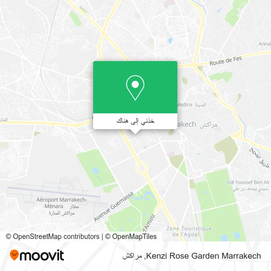 خريطة Kenzi Rose Garden Marrakech