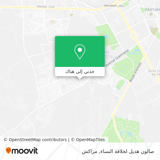 خريطة صالون هديل لحلاقة النساء