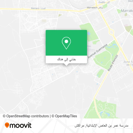خريطة مدرسة عمر بن العاص الإبتدائية