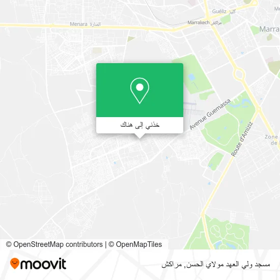 خريطة مسجد ولي العهد مولاي الحسن