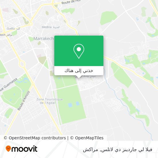 خريطة فيلا لي جاردينز دي لاتلس