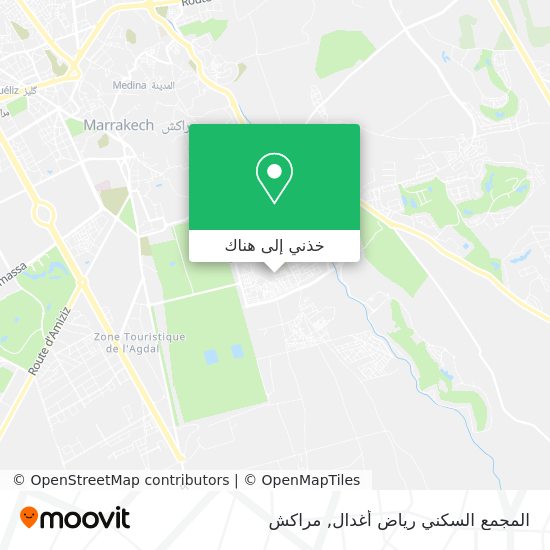 خريطة المجمع السكني رياض أغدال