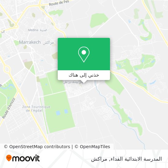 خريطة المدرسة الابتدائية الفداء