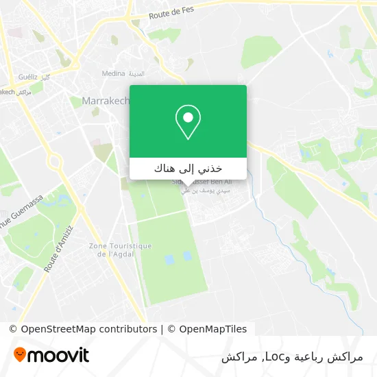 خريطة مراكش رباعية وLoc