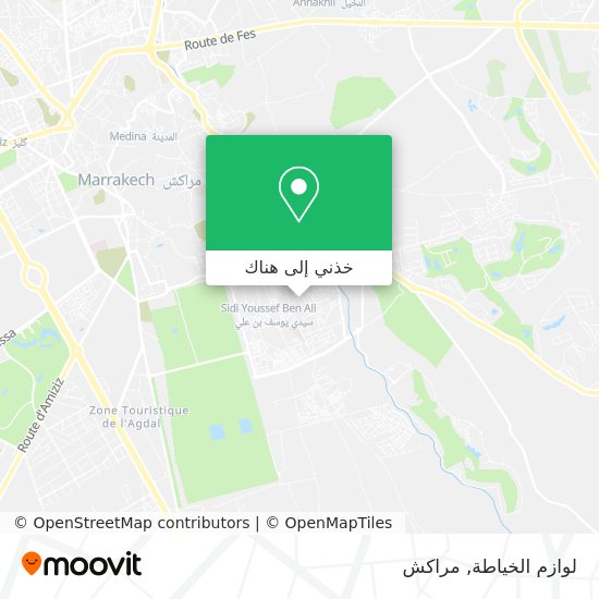 خريطة لوازم الخياطة