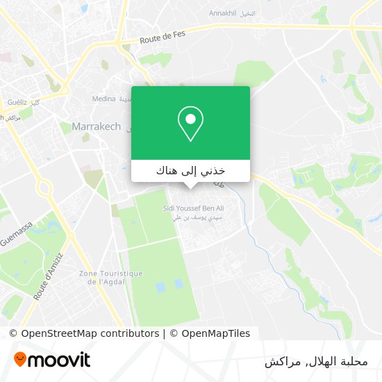 خريطة محلبة الهلال