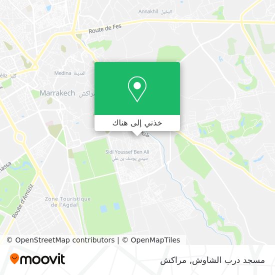 خريطة مسجد درب الشاوش