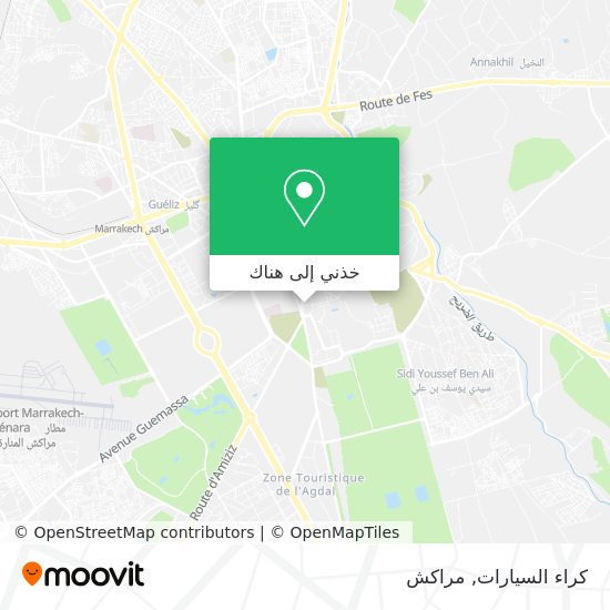 خريطة كراء السيارات