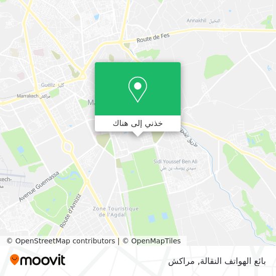 خريطة بائع الهواتف النقالة