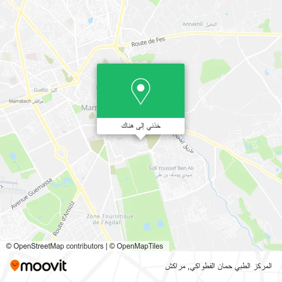 خريطة المركز الطبي حمان الفطواكي