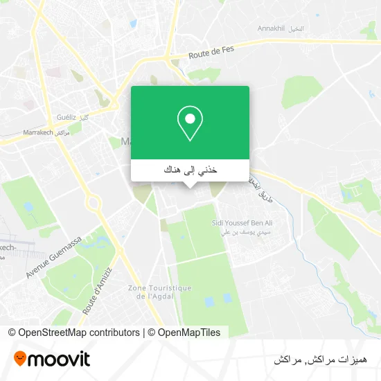 خريطة هميزات مراكش