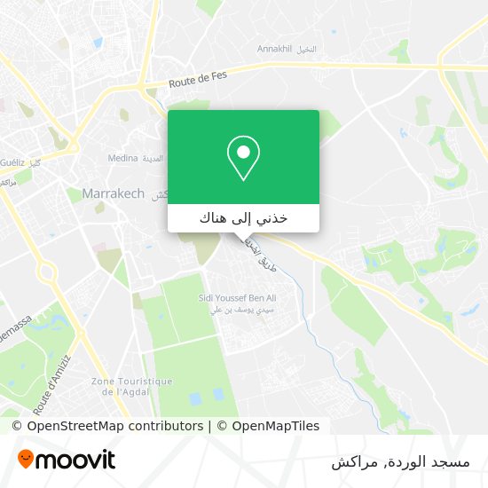 خريطة مسجد الوردة