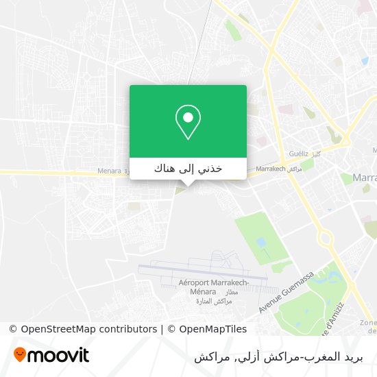 خريطة بريد المغرب-مراكش أزلي