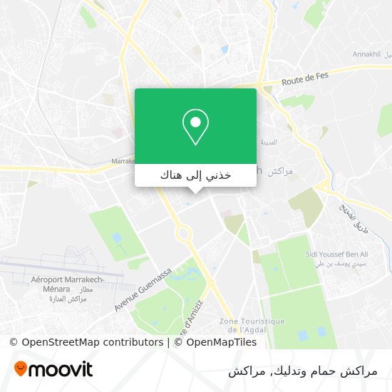 خريطة مراكش حمام وتدليك