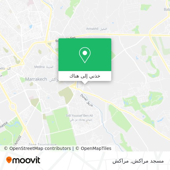 خريطة مسجد مراكش