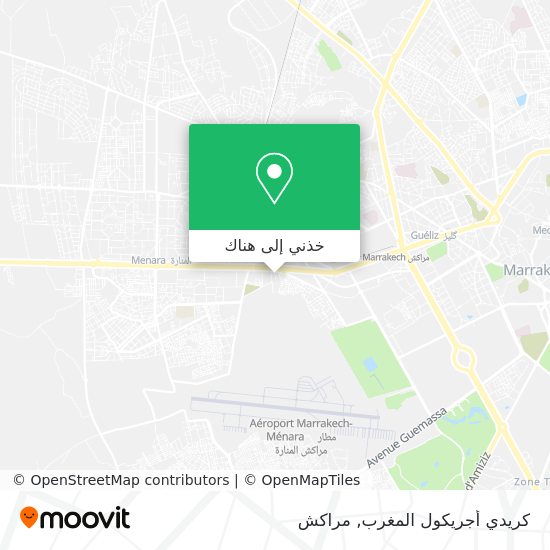 خريطة كريدي أجريكول المغرب
