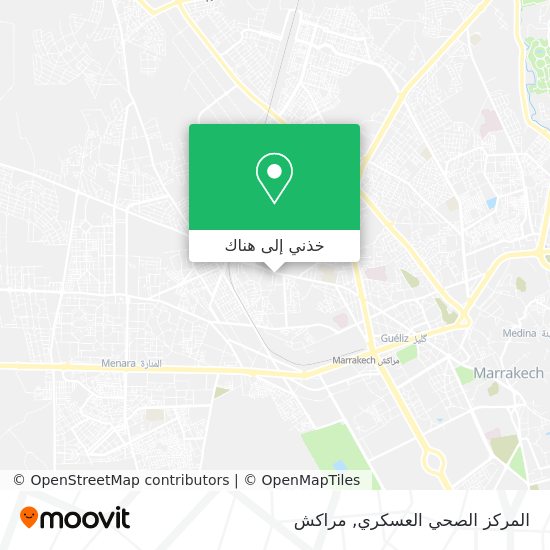 خريطة المركز الصحي العسكري