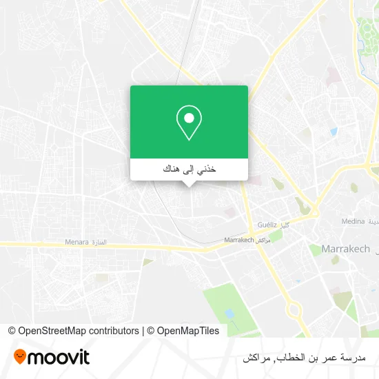 خريطة مدرسة عمر بن الخطاب