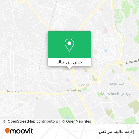 خريطة إقامة غالية