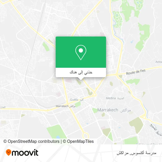 خريطة مدرسة أكنسوس