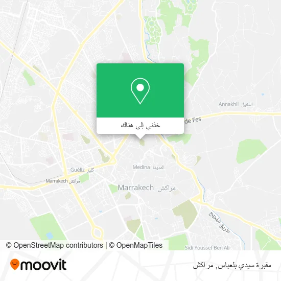 خريطة مقبرة سيدي بلعباس