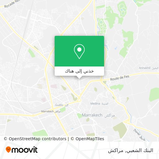 خريطة البنك الشعبي