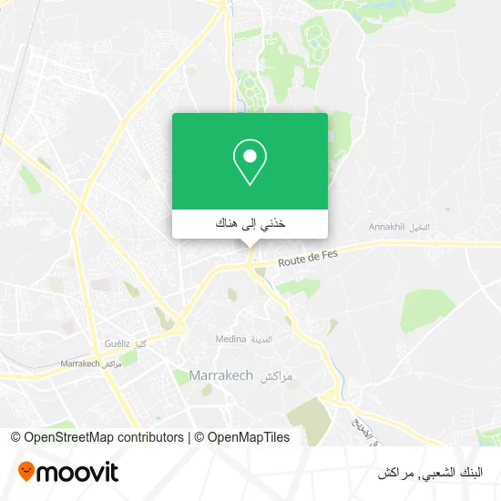 خريطة البنك الشعبي