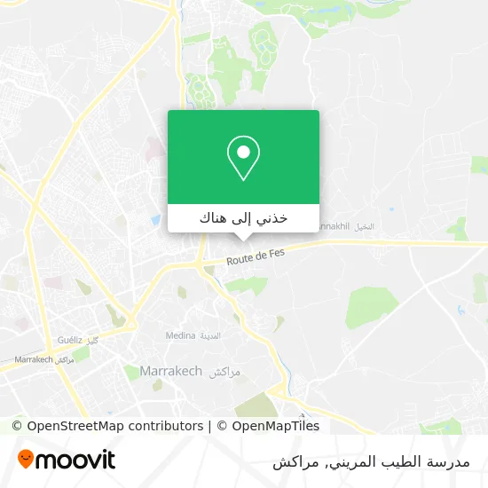خريطة مدرسة الطيب المريني
