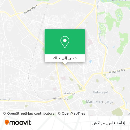 خريطة إقامة فاس