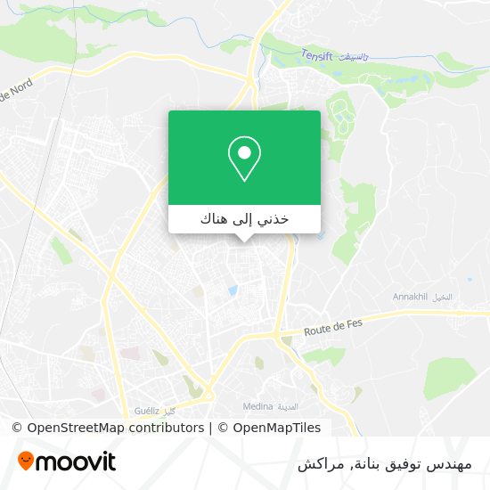 خريطة مهندس توفيق بنانة