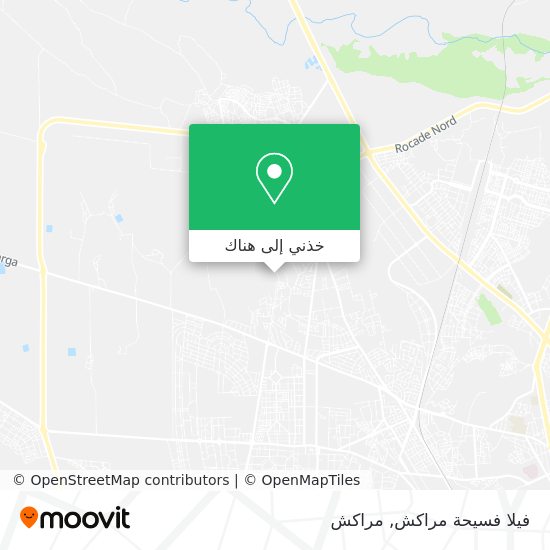 خريطة فيلا فسيحة مراكش