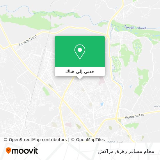 خريطة محام مسافر زهرة