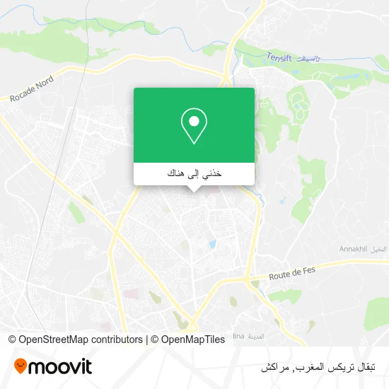 خريطة تبقال تريكس المغرب
