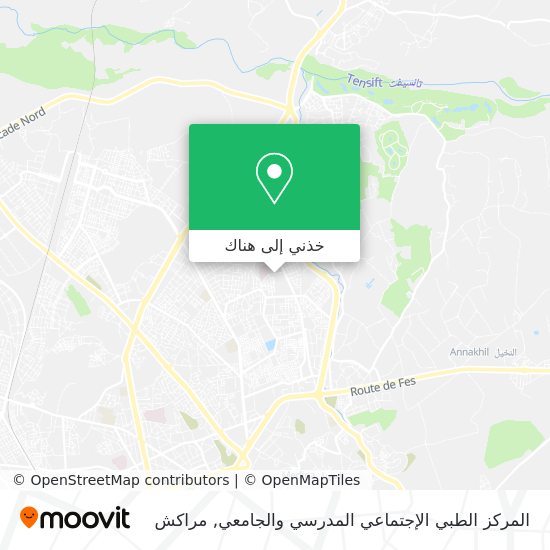 خريطة المركز الطبي الإجتماعي المدرسي والجامعي
