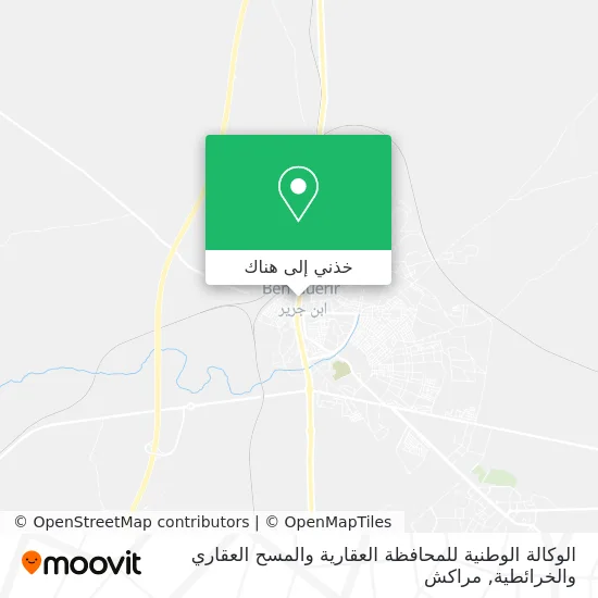 خريطة الوكالة الوطنية للمحافظة العقارية والمسح العقاري والخرائطية