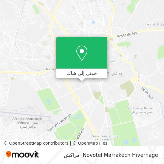 خريطة Novotel Marrakech Hivernage