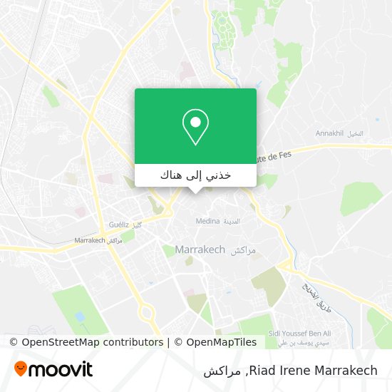 خريطة Riad Irene Marrakech