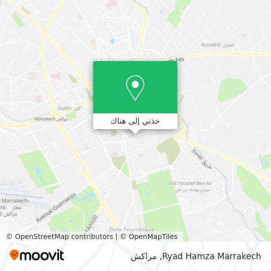 خريطة Ryad Hamza Marrakech