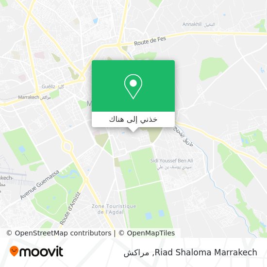 خريطة Riad Shaloma Marrakech