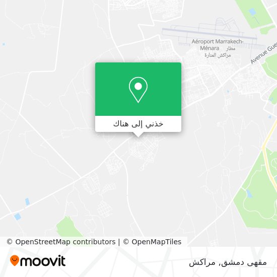 خريطة مقهى دمشق