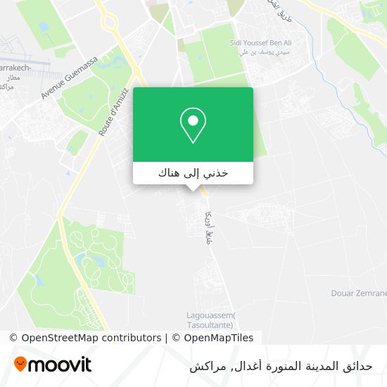 خريطة حدائق المدينة المنورة أغدال