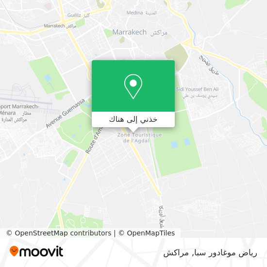 خريطة رياض موغادور سبا
