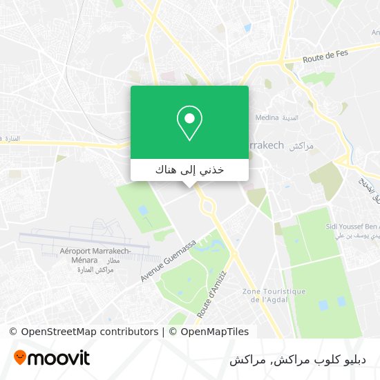 خريطة دبليو كلوب مراكش