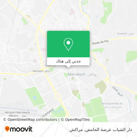 خريطة دار الشباب عرصة الحامض