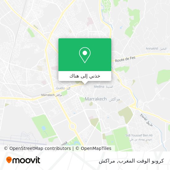 خريطة كرونو الوقت المغرب
