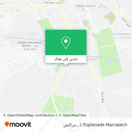 خريطة L'Esplanade Marrakech.